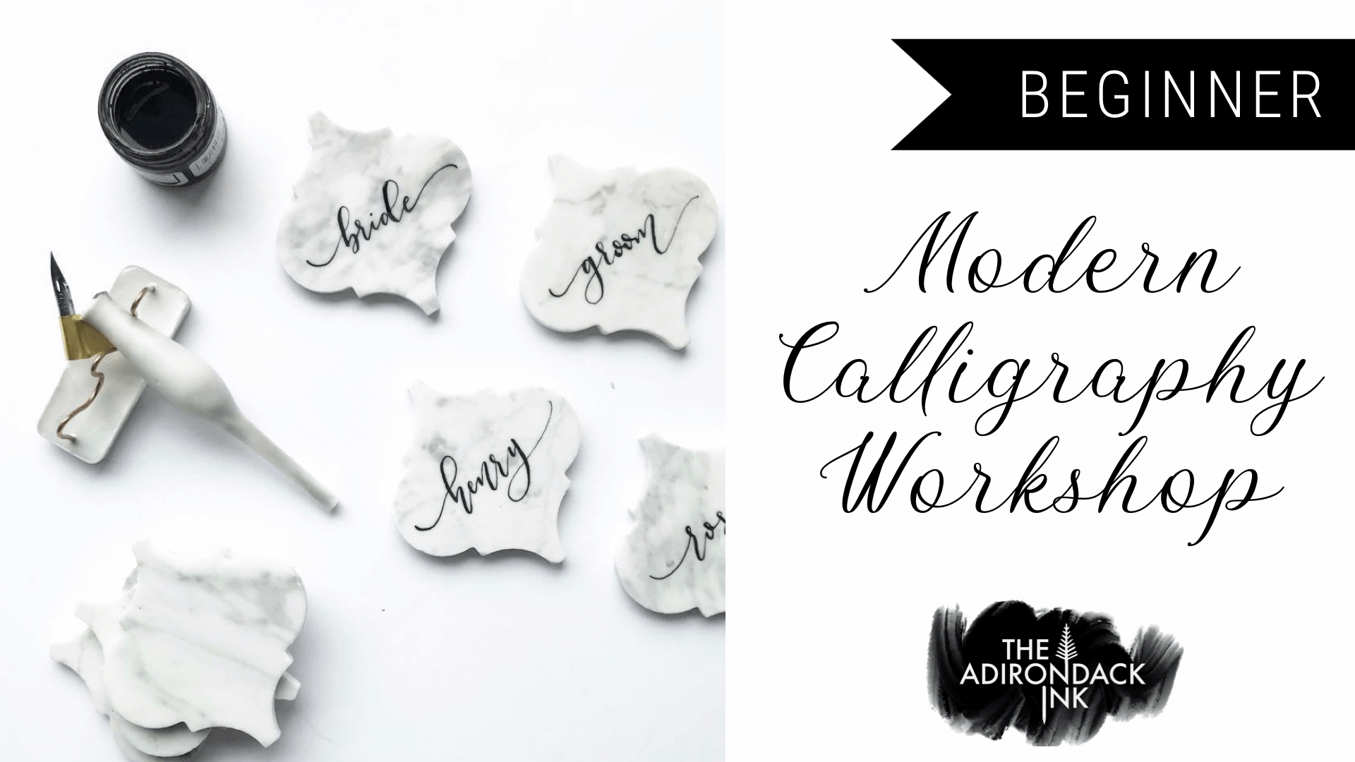Modern Calligraphy Workshop Picture and Text